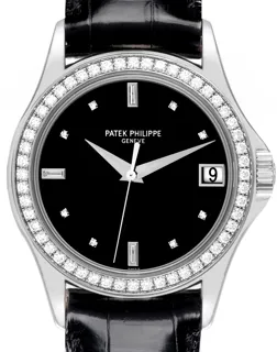 Patek Philippe Calatrava 5108G-010 18k white gold Black