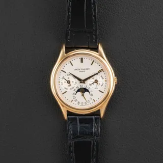 Patek Philippe Perpetual Calendar 3940J Yellow gold Silver