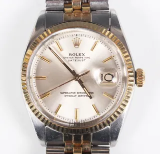 Rolex Datejust 1601 Stainless steel and gold Silver