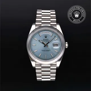 Rolex Day-Date 40 228206-0004 Platinum Blue