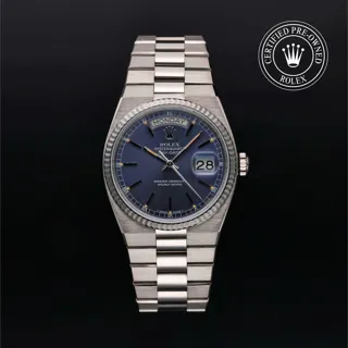 Rolex Day-Date 19019 White gold Blue