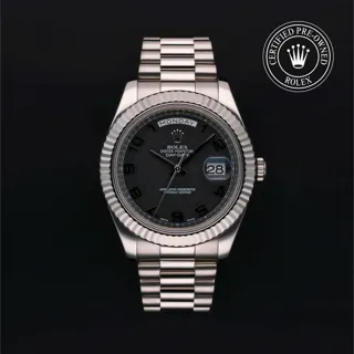 Rolex Day-Date 218239-0001 41mm White gold Black