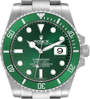 Rolex Submariner Hulk 116610LV Stainless steel Green