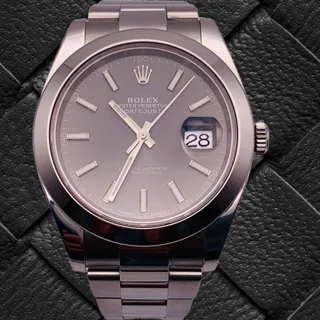 Rolex Datejust 41 126300-0007 Stainless steel Gray