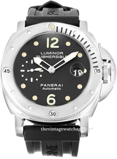 Panerai Submersible PAM 00024 Stainless steel Black