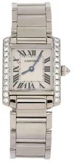 Cartier Tank Française WE1002S3 White gold Silver