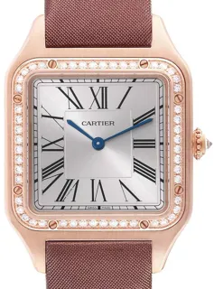 Cartier Santos Dumont WJSA0018 Rose gold Silver