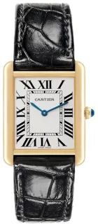 Cartier Tank Solo W1018855. Yellow gold Silver