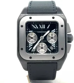 Cartier Santos 100 W2020005 Black DLC Black