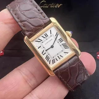 Cartier Tank Solo W5200024 30mm Rose gold Silver