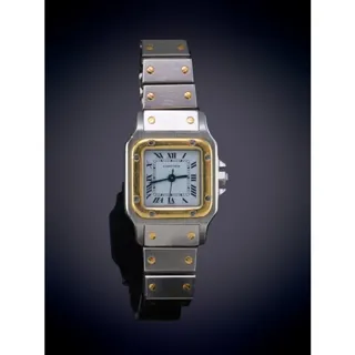 Cartier Santos Stainless steel and 18k yellow gold White