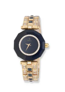 H. Stern ZF Manaus 091AM 24mm Yellow gold Blue