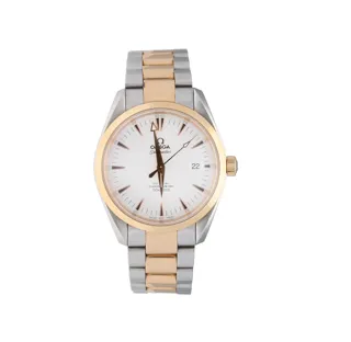 Omega Aqua Terra 2303.30.00 Yellow gold and Stainless steel White