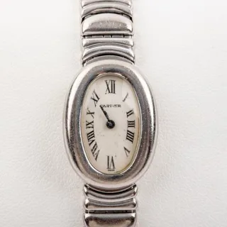 Cartier Mini Baignoire 18k white gold