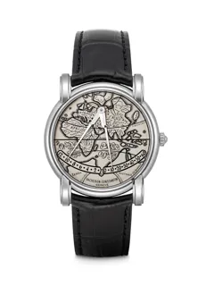 Vacheron Constantin Mercator 43050 Platinum Black and Beige