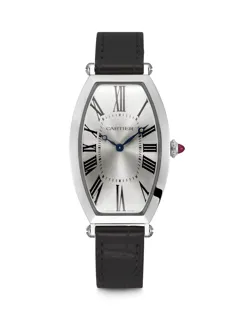 Cartier Tonneau Platinum Silver