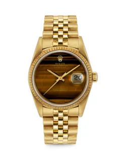 Rolex Datejust 16018 18k yellow gold Brown