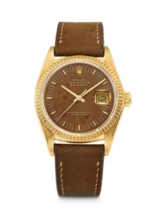 Rolex Datejust 16018 18k yellow gold Brown