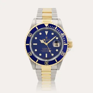 Rolex Submariner 16613 Stainless steel and 18k yellow gold Blue