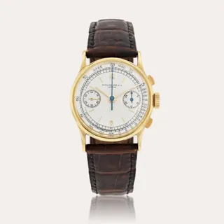 Patek Philippe Chronograph 130 18k yellow gold Silver