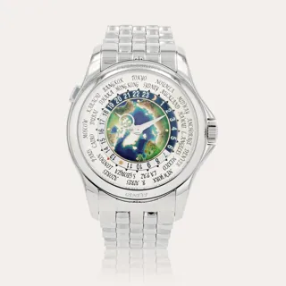 Patek Philippe World Time 5131/1P-001 Platinum Silver