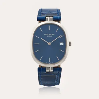 Patek Philippe Golden Ellipse 3930A Stainless steel Blue