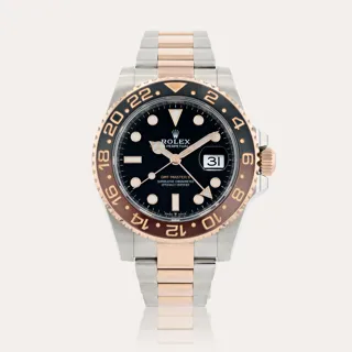 Rolex GMT-Master II 126711CHNR Stainless steel and 18k rose gold Black