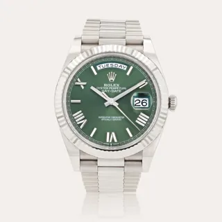 Rolex Day-Date 40 228239 White gold Green