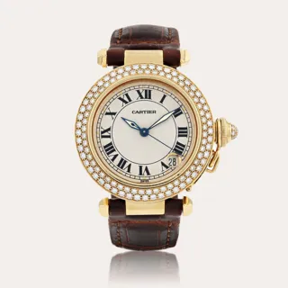 Cartier Pasha 1035 18k yellow gold Silver