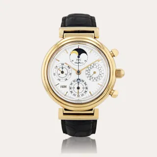 IWC Da Vinci 3750 18k yellow gold White