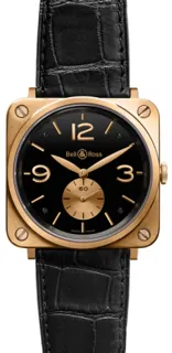 Bell & Ross Aviation Rose gold Black