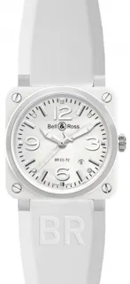 Bell & Ross Aviation 42mm Stainless steel White