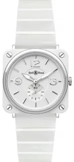 Bell & Ross Aviation 39mm Stainless steel White