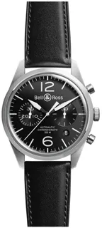 Bell & Ross Vintage BRV123-BL-ST/SCA Stainless steel black