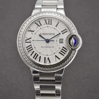 Cartier Ballon Bleu 33mm W4BB0016 Stainless steel Silver