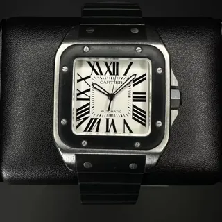 Cartier Santos 100 W20121U2 Stainless steel Silver