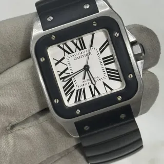 Cartier Santos 100 W20121U2 Stainless steel Silver