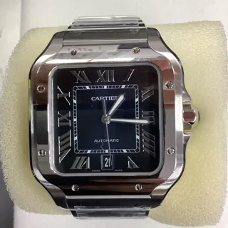 Cartier Santos de Cartier Stainless steel Blue