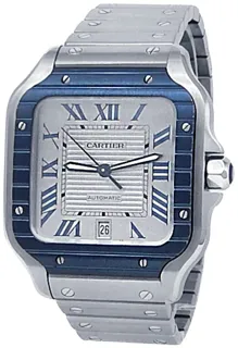 Cartier Santos de Cartier Steel$PVD Gray