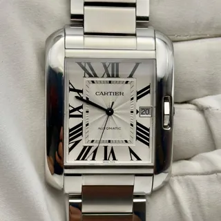 Cartier Tank Anglaise w5310008 Stainless steel Silver