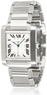 Cartier Tank Française W51002Q3 Stainless steel Silver