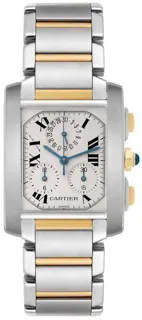 Cartier Tank Française W51004Q4 Stainless steel White