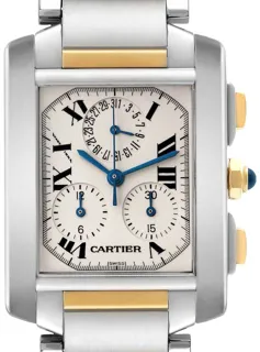 Cartier Tank Française W51004Q4 Stainless steel White