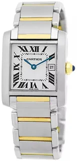 Cartier Tank Française W51012Q4 Yellow gold Silver