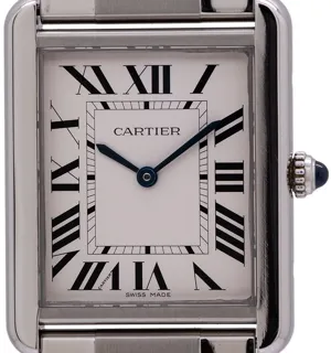 Cartier Tank Solo W5200014 Stainless steel White