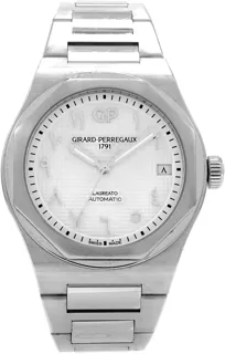 Girard-Perregaux Laureato White Arabic Dial *Limited Edition* 81010-11-1749-11A Stainless steel White