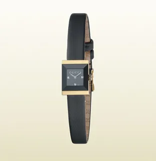 Gucci G-Frame 18k yellow gold Black