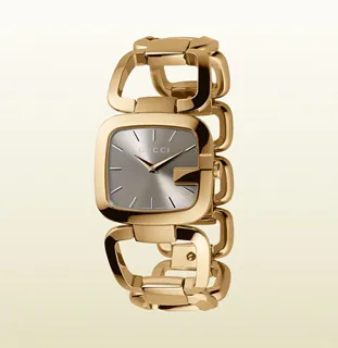 Gucci G-Gucci Collection Small Version Yellow gold and PVD brown