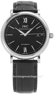 IWC Portofino IW356502 Stainless steel Black