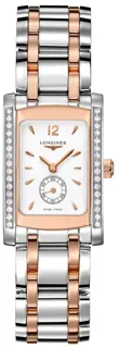 Longines DolceVita Rose gold and Stainless steel White